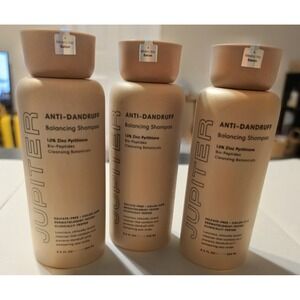 Jupiter Anti-Dandruff Balancing Shampoo 8.5 oz 1% Zinc Pyrithione NEW Lot of 3